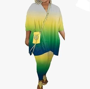 Nwot yellow and green 2pc outfit